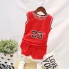 Toddler Boy Summer Clothes Children's Basketball Uniform Baby Girl Tracksuit 2pcs Set Kids Boys Girls Sports Clothes Set Outfit