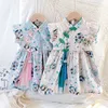 Amor ddmm meninas princesa vestidos verão casual tassel chinês estilo vestido crianças fantasia doce festa festa festa 210715