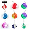 Multi Formas Fidget Poppers Poppers Brinquedos Simples Chaveiro Push Bubbles Bow Popper Chaveiro Saco Pingente Encantos Crianças Adult Stress Relief Squishes H38ntd8