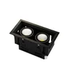 Faretto da incasso a parete a LED dimmerabile 10W 20W Lampada COB Lampada da soffitto a doppia testa singola226K