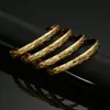 Braccialetto da 4 pezzi da 4 pezzi Dubai 64mm 8mm oro africano bracciale etiopico per donne regalo9960905