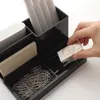 Plástico de alta qualidade Multifuncional mesa papelaria organizador caixa de armazenamento caneta caixa de lápis jóias titular de maquiagem caso organizador 210315