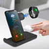 3 in 1 Foldable Qi Wireless Charging Dock Station 15W Fast Charger Stand for Apple Watch 6 5 4 2 AirPods Pro iPhone 12 11 XS Max XR X 8 Chargers Fit Samsung S10 Xiaomi