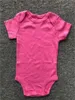 Baby romer baby jumpsuits bomull hög kvalitet billiga fasta färger flera färger korta ärmar triangel romer baby onesies 0-24m EUR 23 y2