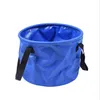 Randonnée Portable pliant petit seau fournitures de lavage de voiture équipement d'hydratation camping en plein air épaissi pêche brise-eau wk563