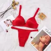 Siyah Lüks Rhinestone Lingerie Set Marka Tasarım Seksi Push Up Sutyen Külot Kadın İç Çamaşırı Seti Kırmızı Beyaz Sutyen Ve Külot Seti X0526