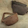 Men Waist Bag Genuine Leather Phone Belt Bag Pouch Travel Bum Hip Purse Case Chest Bagpack Male Messenger bauchtasche