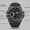 Fashion Sanad Top Märke Luxury Mäns Militär Sport Klocka 5atm Vattentät Quartz Watch Män s Shock Male Clock Relogio Masculino G1022