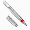 Giftpen Top Quality Gift Pens Heavy Metal Silver Magnetic Shut Cap Rollerball Pen Stationery Business Office Supplies Skriv med Set Box -alternativ