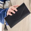 Femmes PU cuir Photo fermeture éclair poche feuilles pochette sac à main porte-monnaie porte-cartes portefeuilles