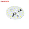 خرز الضوء AC 220V الجهد العالي SMD 2835 اللون الأبيض خطي SMART NO DRIVE 7W 12W 18W 24W 6500K PCB BULB لوحة LED LED