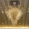Hedendaagse Hanglampen Handgeblazen Murano-stijl Glazen Kroonluchter Decoratieve LED-verlichting Fancy Plafondverlichting voor Hotel Thuis Wonen Slaapkamer Keuken Decor LR876
