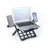 Laptop-Kühlkörper-einstellbare Ständer tragbare ergonomische Lapdesk-Tablett-PC-Tischhalter-Notebook-Halter mit Telefonmontage-Computer-Riser-Kühler