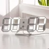 Modern Tasarım 3D LED Duvar Saati Modern Dijital Çalar Saatler Ekran Ev Oturma Odası Ofis Masa Masası Gece Duvar Saati Ekran 46 S2