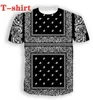 T-shirt/sweat à capuche/sweat-shirt/pantalon/short/gilet, motif Bandana, impression 3D, Style Harajuku, nouvelle mode 2022