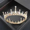 Baroque Retro Queen King Tiara Crown Women Headdress Bridal Wedding Tiaras Crowns Hair Jewelry ornament hair accessories X0625
