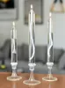 Titulares de vela retro titular de vidro romântico de velas de velas Decoração Acessórios para a sala de estar A