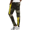 Harem Jogadores Calças Homens 2018 Hip Hop Fitness Acolchoado Camuflagem Imprimir Calças Masculinas De Contraste Sólido Calças de Color Sweatpants XXXL Y0927