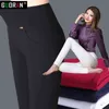 Hiver chaud femmes crayon pantalon couleur bonbon haute élasticité femme pantalon maigre pantalon femme leggings plus taille s-6xl 211124