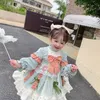 Robes de fille robe d'automne pour les filles bébé anniversaire princesse fête Vestido Infantil Lolita Kawaii mariage fille Patchwork enfants