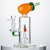 Banana Ananas Forma di pesca Narghilè Acqua Bong 14mm Soffione doccia Perc Spessa Dab Rig Fumo colorato Bong di vetro inebriante Tubi Piattaforme petrolifere