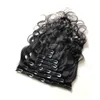 Malaysian Human Hair Extensions Clips On Hairs Products Body Wave Clip In 8-24inch 100g