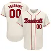 Professionele Custom Baseball Jersey Geborduurd Gestikt Team Logo Naam Nummer Softbal Uniform Button Down Voor Mannen/Vrouwen/Jeugd