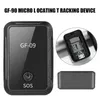 GF-09 Mini localizzatore GPS SOS APP Dispositivo antifurto con telecomando Localizzatore GSM GPRS Registrazione vocale magnetica Pickup remoto Localizzatore GPS per auto