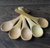 Mini Natural Wooden Soup Wine Coffee Ice Cream Spoons Durable Wedding Party Home Kitchen Dining Tools