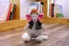 30cm Cute Straw hat animal PlushToy Baby Elephant Lion Fox Rabbit Pig Panda Duck Monkey Soft Stuffed toys for children