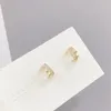 Famous Brand Classic S925 Silver Love Stud Earrings Set Auger Zircon Earrings For Women Men Couples Fine Jewlery Wholesale