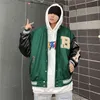 Spring Baseball Jackor Coat Broderi Brev Kvinnor Streetwear Hip-Hop Harajuku College Stil Män Bomber Jacka Y1106