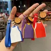 Accessoires de mode Pendentif de sac porte-clés en jersey étoile de dessin animé mignon