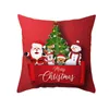 Рождественская подушка крышка Санта-Клауса украшения для дома Navidad Xmas подарочные украшения года 2022 NOEL 211105
