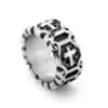 Haiteng Jewelry 316 Titanium Steel Crowe medieval Cross Ring Men's Personalizado