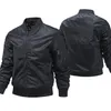 Bomber Jacket Mens Abbigliamento streetwear uomo bomber Giacche e cappotto Tinta unita 5XL Moto spessa fai da te 211126