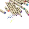 12色の描画アーティストソフトブラシペンスケッチマーカー学童のための文房具水彩デザインペイントアートサプリ210226