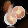 6-färg Soft Focal Concealer Palette Acne Spot Dark Circles Ta bort ansikte Konturande Concealers Långvarig Vattentät Naturlig Makeup