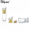 Nbyaic 50pcs Perfume sub-bottling 50ml rectangular square bottle perfume replacement empty glass spray