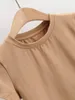 Bradely Michelle Fashion Casual Slim Summer Woman Fit t-shirt tight Cotton Short-Sleeve O-neck Basic tee Crop Tops 210311