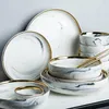 Dinnerware Sets 29/43-Pieces 4/6 Person Use Tableware Plates And Bowls Set Ceramic Dishes For Restaurant El