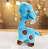 Cartoon giraffe plush toy doll crystal super soft short plushs color polka dot deer dolls children's day birthday gift