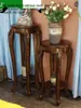 Hooks Rails American Pure Solid Wood Flower Stand Living Room Interior Potted Plant Bonsai Golv