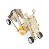 Modello di assemblaggio Giocattoli da costruzione per bambini Puzzle in legno 3D Kit meccanico Gambo Scienza Fisica Giocattolo elettrico Regalo di Natale per bambini