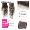 Human Hair Bulks Highlight Kinky Curly Bundles With Closure P427 HD Transparent Lace Peruvian 33584372