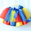 Kindergarten Rainbow Skirt Mesh Children S M L Dance Skirt Princess Skirts Party Decoration 7 Colors T500860