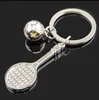 Balle de tennis porte-clés Sport Mini porte-clés mental pendentif porte-clés sport personnaliser voiture porte-clés souvenir cadeau