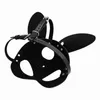 NXY Dorosłych Zabawki Sexy Miękkie Kot Głowy Maska BDSM Bondage HeadGear Sex Zabawki Sluts Slave Reflaint Hood Rabbit Halloween Maski Cosplay Gag Dorosłych Games 1130