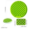 Mat för hundkatter Slow Food Bowls Ny husdjur Dog Feeding Food Bowl Silicone Dog Feed Lick Pad Dog Slow Featers Treat Dispensation