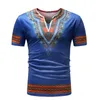 Fashion African Dashiki Print Men T Shirt Brand Casual Slim O-neck Short Sleeve T-shirt Men Hip Hop Tops Tees Mens Clothing 210319